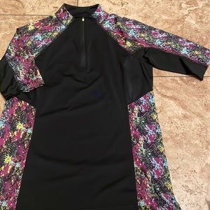Noble Outfitters 1/4 Zip Shirt, size M, black snake